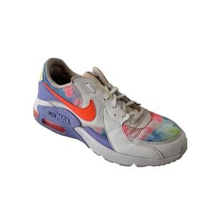 Nike Air Max Excee Multi-Color Women's Size 9.5 Tie Dye Neon Sneakers Shoes